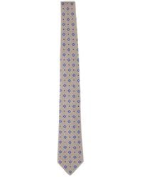 Kiton - Patterned Silk Tie - Lyst