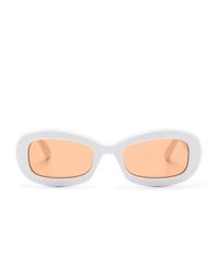 Gcds - Gd0027 Oval-frame Sunglasses - Lyst