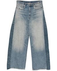 R13 - Colour-Block Panelled Jeans - Lyst