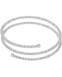 Desmo - Bracelet Crystal En Spirale À Ornements Facettés - Lyst