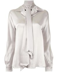 DSquared² - Pussy Bow Shirt - Lyst