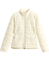 Woolrich - Plumífero Con Botones - Lyst