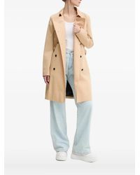 HUGO - Trench Doppiopetto Con Cintura - Lyst