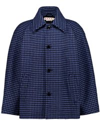 Marni - Buttoned Checked Jacket - Lyst