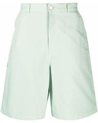 Ami Paris - Wide-leg Loop-strap Bermuda Shorts - Lyst