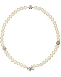 Tory Burch - Collar Moondance Con Motivo Floral En Pavé - Lyst