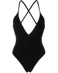 The Attico - Bañador con tiras cruzadas - Lyst