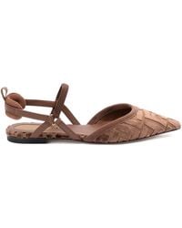 Fendi - Colibrì Lite Ff Logo-Patterned Slingback Pumps - Lyst