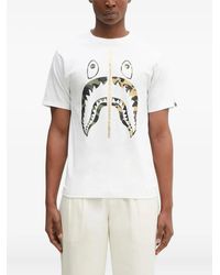 A Bathing Ape - 1St Camo Separate Shark T-Shirt - Lyst