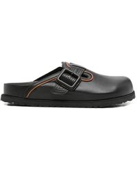 Birkenstock - Buckle-Fastening Leather Mules - Lyst