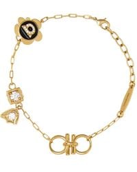 Ferragamo - Gancini-Charm Bracelet - Lyst