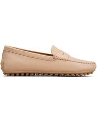 Tod's - Penny-Slot Detail Leather Loafers - Lyst