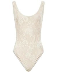 Zimmermann - Floral-Lace Bodysuit - Lyst