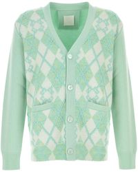 Givenchy - Argyle Intarsia-Knit Cardigan - Lyst
