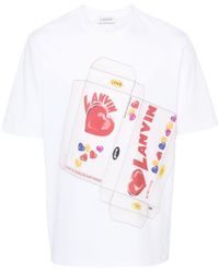 Lanvin - Candy-Print Cotton T-Shirt - Lyst