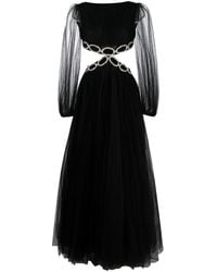 Valentino Garavani - Robe longue à ornements en cristal - Lyst