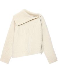 AllSaints - Pull Cleo Zippé À Design Asymétrique - Lyst