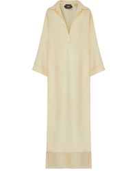 ‎Taller Marmo - Bordighera Fringe-Trimmed Maxi Dress - Lyst