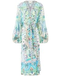 CAMILLA - Midsummer Floral-Pattern Midi Dress - Lyst