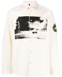 OAMC - Graphic-print Long-sleeve Cotton Shirt - Lyst