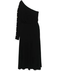 Elisabetta Franchi - Single-Shoulder Midi Dress - Lyst