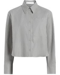Proenza Schouler - Pinstripe Cropped Shirt - Lyst