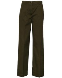 Ql2 - High-Waisted Straight-Leg Trousers - Lyst