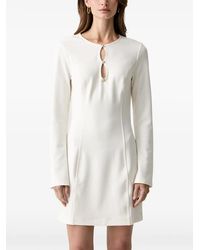 Guess - Crystal-Embellished Keyhole-Detail Mini Dress - Lyst
