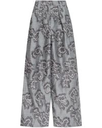Ganni - Trousers With 'Vintage' Effect - Lyst