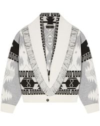 Alanui - Cárdigan bomber Icon en jacquard - Lyst