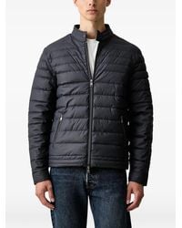 Guess - Logo-Patch Quilted Jacket - Lyst