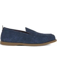 Etro - Printed Suede Slip-On Loafers - Lyst