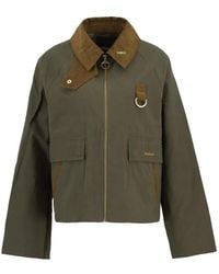 Barbour - Corduroy-Collar Jacket - Lyst