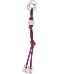 Ganni - Logo-Charm Keyring - Lyst