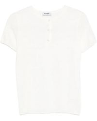 Base London - T-Shirt À Patte De Boutonnage - Lyst