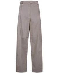 Magda Butrym - Pleated Wide-Leg Trousers - Lyst