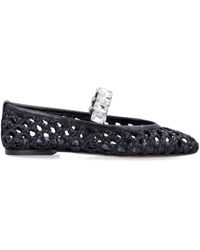 Casadei - Crystal-Embellished Ballet Flats - Lyst