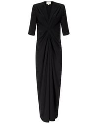 Loulou de Saison - Willa Gathered-Detailing Maxi Dress - Lyst