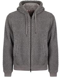 Herno - Jacke Mit Fischgrätenmuster - Lyst