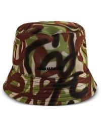 DSquared² - Camouflage-Print Bucket Hat - Lyst
