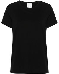 Allude - Round-neck Cotton T-shirt - Lyst