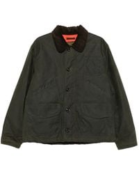 chesapeake's - Stowe Corduroy-Collar Waxed Jacket - Lyst