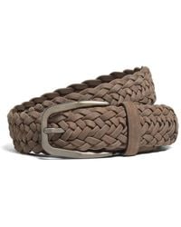 ZEGNA - Ceinture En Cuir À Design Tressé - Lyst