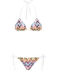 Missoni - Multicolored Zigzag Bikini - Lyst