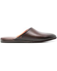 Santoni - Beachy Leather Slippers - Lyst