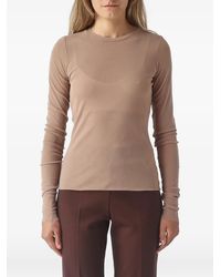 MEIMEIJ - T-Shirt Transparent À Manches Longues - Lyst