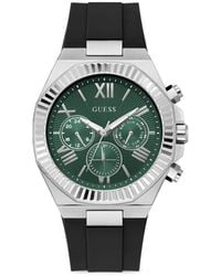 Guess - 44Mm Silicone Multifunction Watch - Lyst