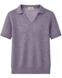 A PAPER KID - Knitted Cotton T-Shirt - Lyst