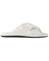 Prada - Leather Sandals - Lyst