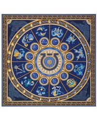 Ferragamo - Horoscope Print Silk Scarf - Lyst
